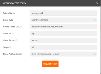 postman测试oauth2 token3